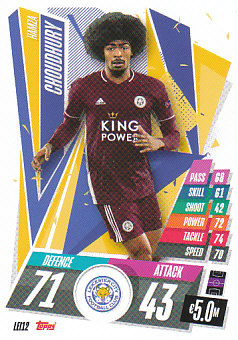 Hamza Choudhury Leicester City 2020/21 Topps Match Attax CL #LEI12